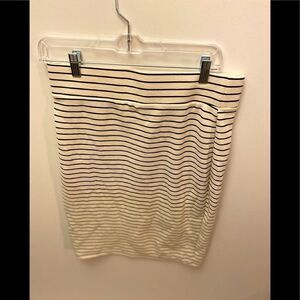 Ultra Feeze border stripe pencil skirt